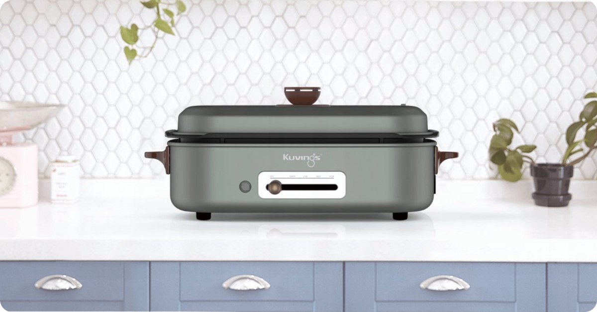 MULTIGRILL ELEKTRYCZNY KUVINGS STYL RETRO GRAFIT MULTIGRILL ELEKTRYCZNY KUVINGS STYL RETRO GRAFIT
