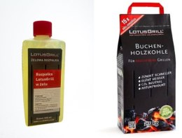 Węgiel drzewny LotusGrill 2,5KG + rozpałka żelowa 500ml