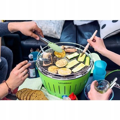 GRILL BEZDYMNY WĘGLOWY LOTUSGRILL MINI ZIELONY GRILL BEZDYMNY WĘGLOWY LOTUSGRILL MINI ZIELONY