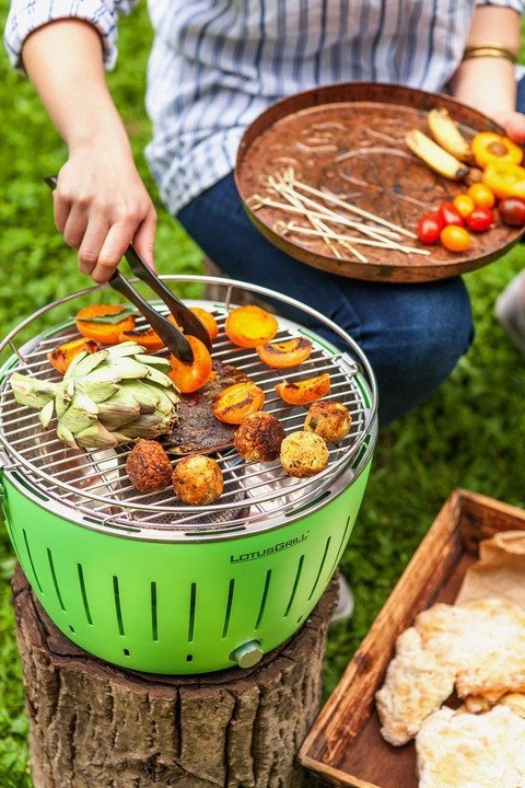 GRILL BEZDYMNY WĘGLOWY LOTUSGRILL STANDARD ZIELONY GRILL BEZDYMNY WĘGLOWY LOTUSGRILL STANDARD ZIELONY