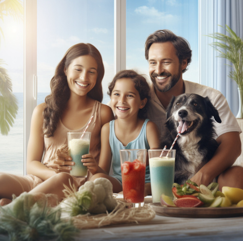 Blender kielichowy beWell Plus bezprzewodowy granatowy 500 ML Blender kielichowy beWell Plus bezprzewodowy granatowy 500 ML