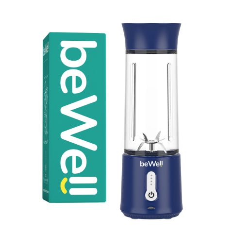 Blender kielichowy beWell Plus bezprzewodowy granatowy 500 ML Blender kielichowy beWell Plus bezprzewodowy granatowy 500 ML