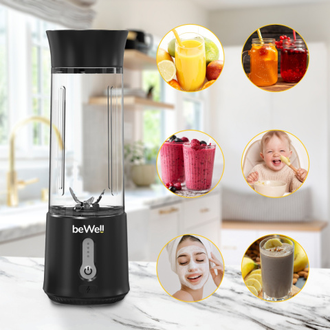 BLENDER KIELICHOWY beWell BEZPRZEWODOWY 500 ML BLENDER KIELICHOWY beWell BEZPRZEWODOWY 500 ML