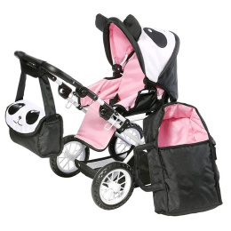 Panda wózek dla lalek 3w1 Ruby Knorr Toys 63101