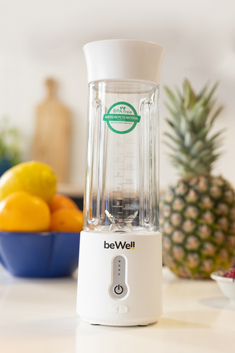 Blender Kielichowy beWell Plus bezprzewodowy Biały 500ml Blender Kielichowy beWell Plus bezprzewodowy Biały 500ml