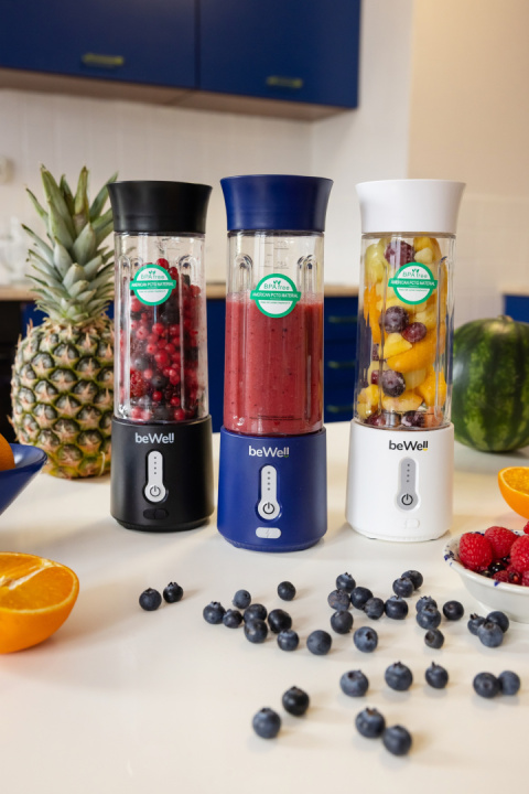 Blender Kielichowy beWell Plus bezprzewodowy Biały 500ml Blender Kielichowy beWell Plus bezprzewodowy Biały 500ml
