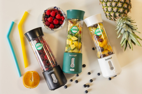 Blender Kielichowy beWell Plus bezprzewodowy Biały 500ml Blender Kielichowy beWell Plus bezprzewodowy Biały 500ml