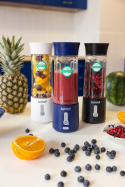 Blender kielichowy beWell Plus bezprzewodowy granatowy 500 ML