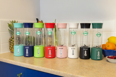 Blender kielichowy beWell Plus bezprzewodowy limonkowa zieleń 500 ML Blender kielichowy beWell Plus bezprzewodowy limonkowa zieleń 500 ML