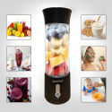 Blender kielichowy beWell Plus bezprzewodowy czarny 500 ml