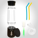 Blender kielichowy beWell Plus bezprzewodowy czarny 500 ml