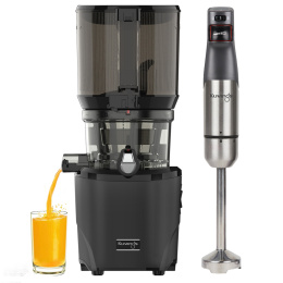 Wyciskarka Kuvings Auto10S wolnoobrotowa do soków czarna PREZENT Blender ręczny Kuvings