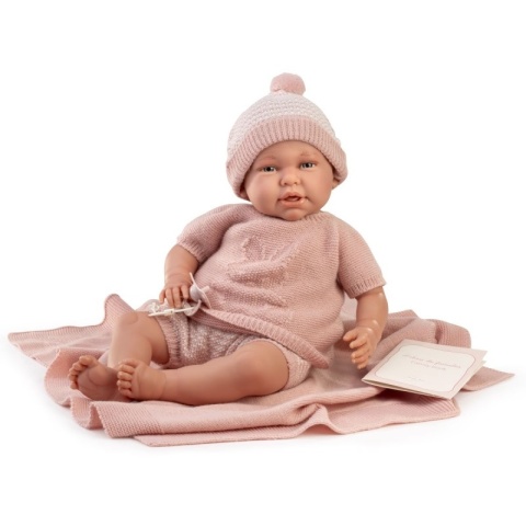 Lalka Bobas Jak Żywy Hiszpańska Reborn Daniela 52cm Akcesoria AJuan 81055