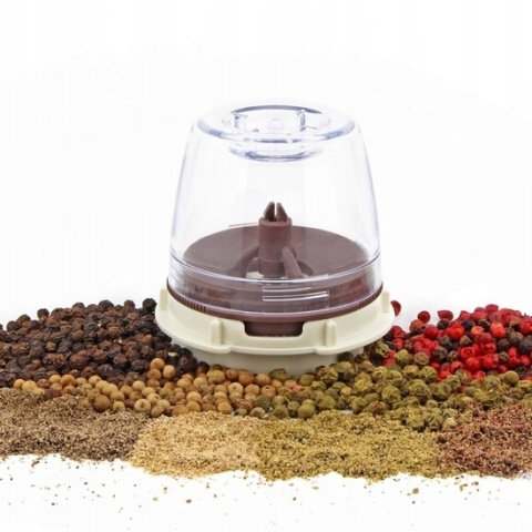 MŁYNEK ELEKTRYCZNY DO SOLI PIEPRZU PRZYPRAW+2 POJEMNIKI FINAMILL BIAŁY USB