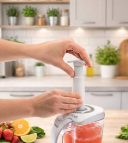 Pojemnik Próżniowy Dzbanek 1L z Pompką na Żywność Sok Zupy Mleko beWell