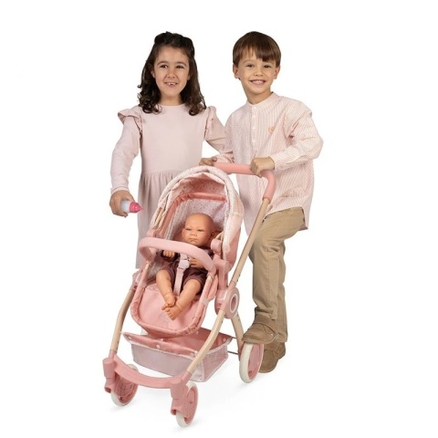 Wózek 3w1_regulowany dla lalek do 44cm Tulipe DeCuevas Toys 80574
