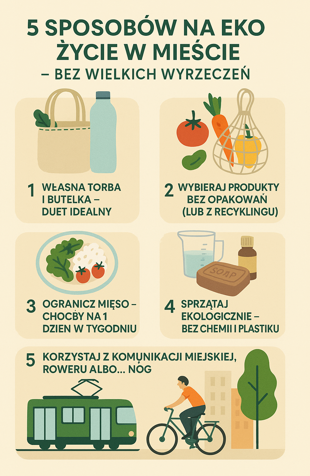 5 sposobów na eko życie w mieście – bez wielkich wyrzeczeń